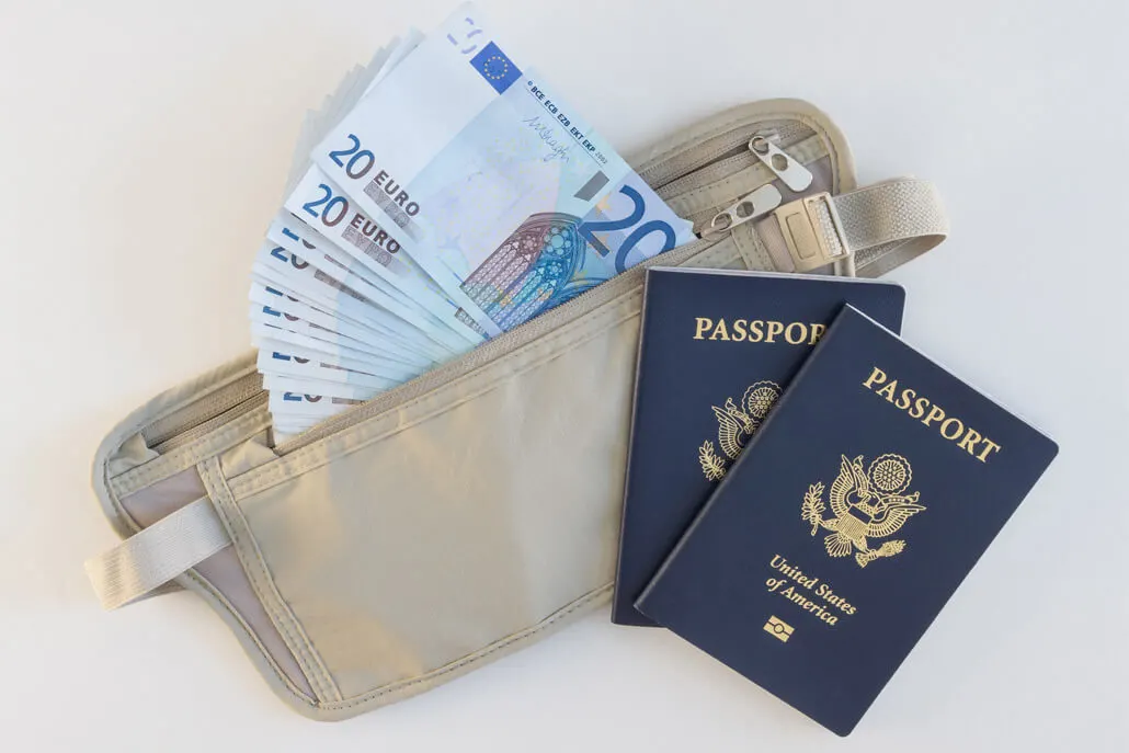 Travel Money Belt Waterproof Passport Holder Waist Bag Hidden